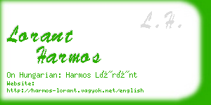 lorant harmos business card